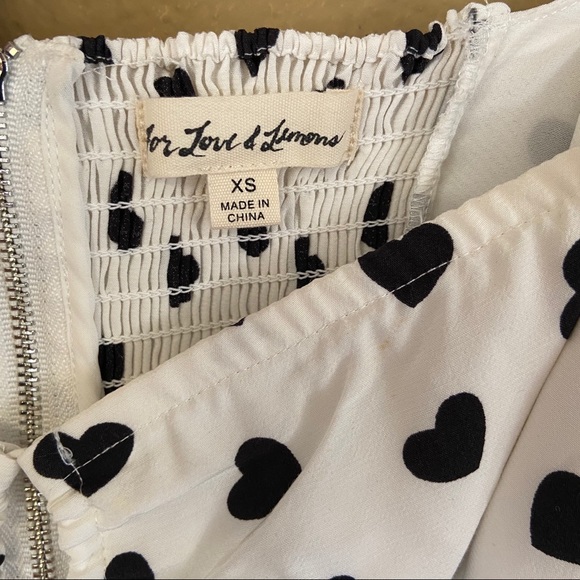 For Love & Lemons Lucia Set Floral Heart XS/S NWT - Picture 10 of 16